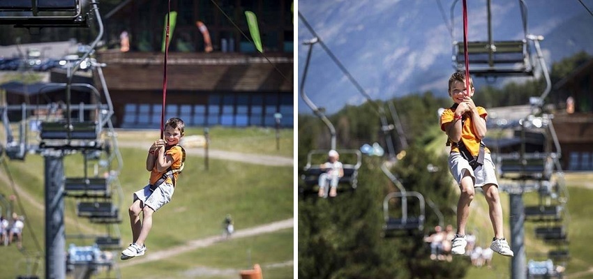 BAJADA EN TIROLINA EN VALLNORD (ANDORRA) CON DESCUENTO