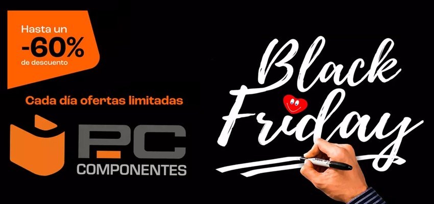 Hasta 60% de descuento en PcComponentes por el Black Friday 2024 🎉