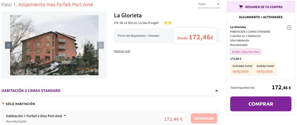 Hotel La Glorieta forfait Port Ainé Hotel en La Seu d'Urgell, Lleida. Ofertas Hotel Restaurante La Glorieta La Seu d'Urgell descuento alojamiento y forfait Port Ainé La Glorieta en La Seu d'Urgell. La Glorieta Restaurant. Reservar estancia Hotel La Glorieta La Seu