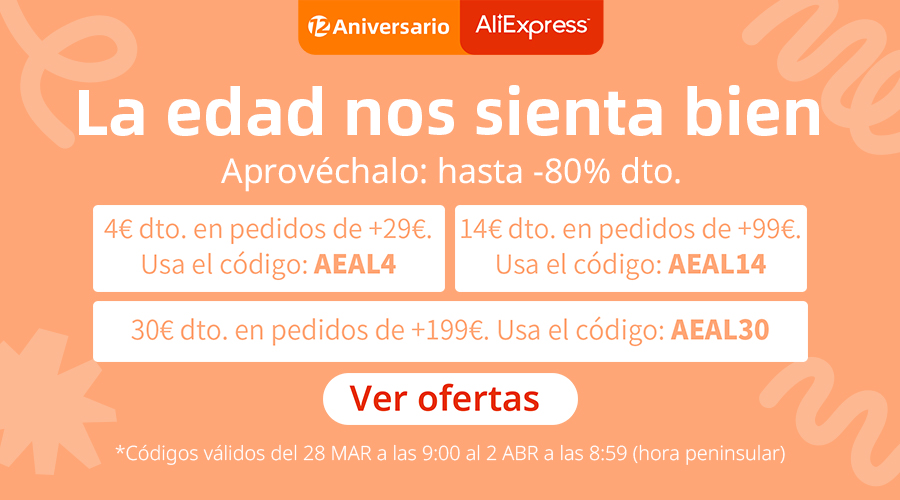 Aniversario Aliexpress